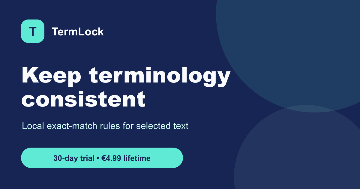 I built a local exact-match terminology checker for Chrome — where would this workflow break for y